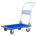 Xe đẩy tay 4 bánh sàn thép có khóa Phong Thạnh 490x745mm - 200kg XTB100DG-K