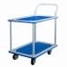 Xe đẩy tay 4 bánh sàn thép 2 tầng Phong Thạnh 490x745mm - 150kg XTB100T2