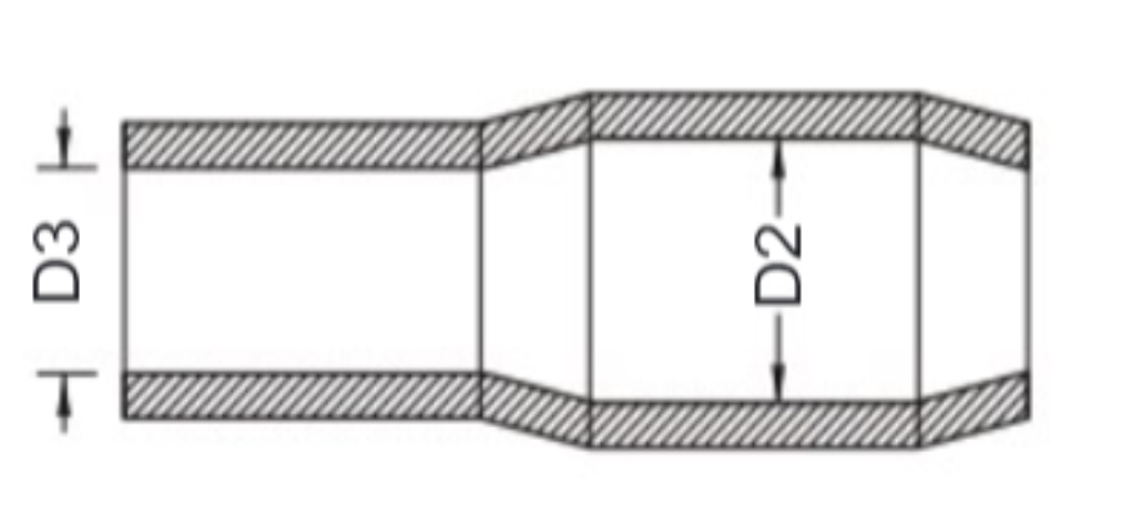 Mũ Chụp Đầu Cosse Cao Su Xanh Dương KST 14 mm2 Đường Kính 10-8mm V-14_drawing
