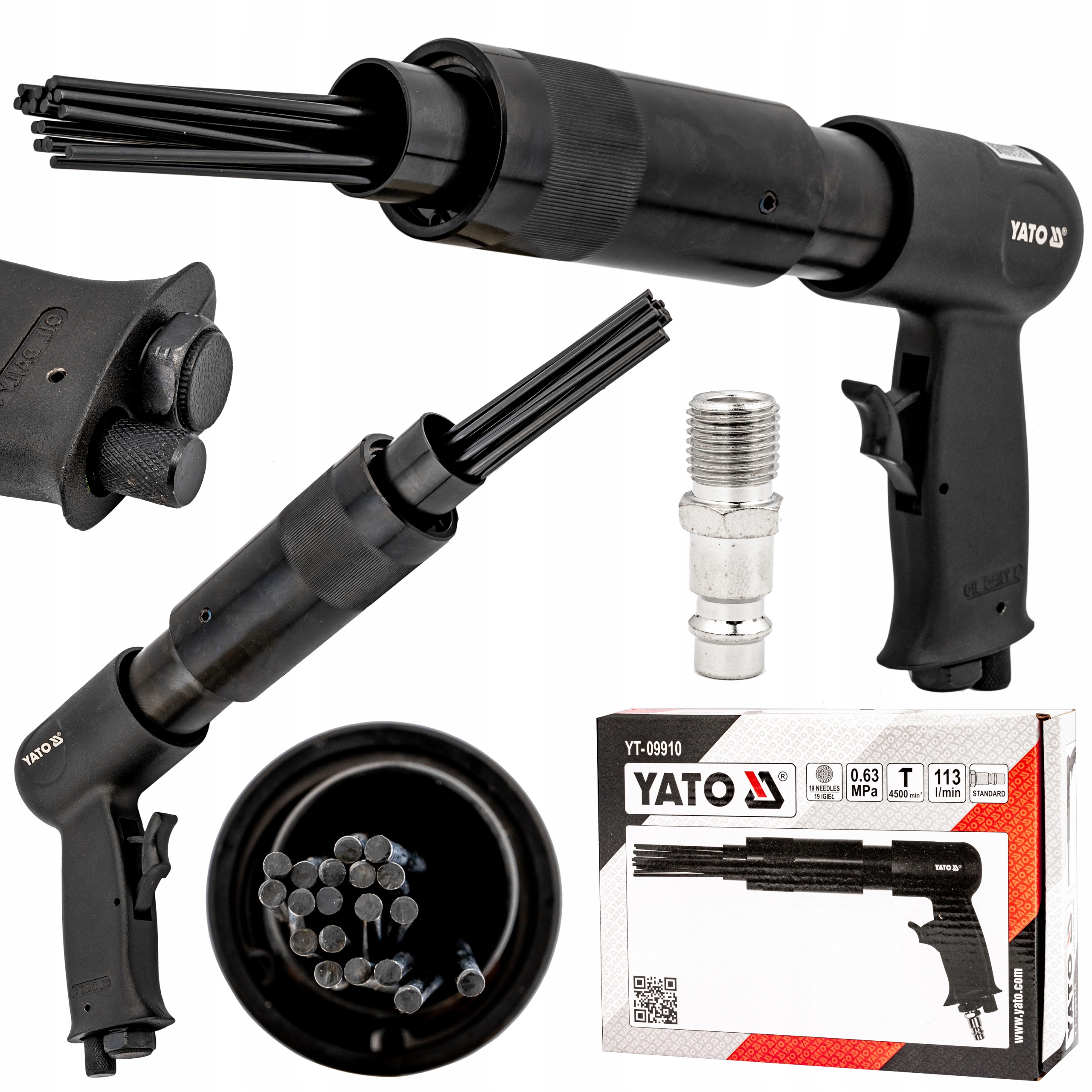 Súng Gõ Rỉ - Đánh Vảy Hàn 1/4inch - 300mm Yato YT-09910 | Mecsu.vn