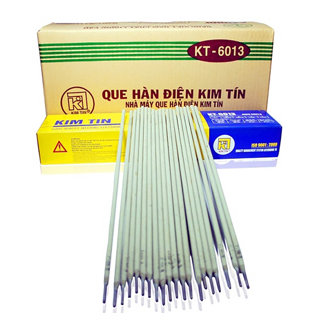 Que hàn sắt KT-6013 Kim Tín 2,5mm KT- 6013 2.5 (Thùng 20kg) | Mecsu.vn