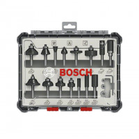 Bộ mũi phay hỗn hợp 15 chi tiết Bosch 2607017473