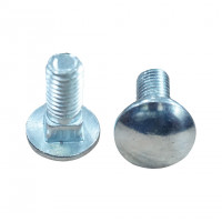 Bulong Cổ Vuông Thép Mạ Kẽm Trắng Cr3+ 4.8 DIN603 M8x30