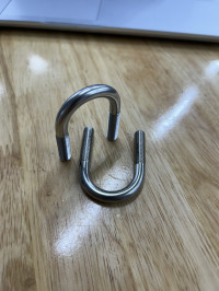 Cùm U Inox 304 DN20 M8x27-54mm