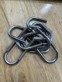 Cùm U Inox 304 DN20 M8x27-54mm