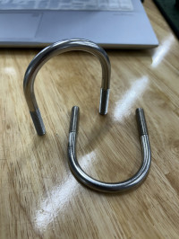 Cùm U Inox 304 DN40 M8x48-75mm