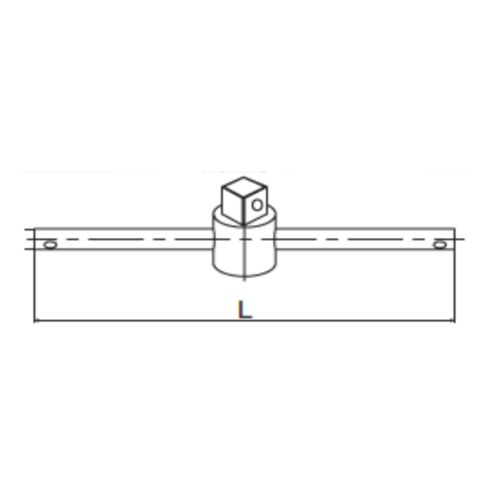 Cần Trượt Chữ T Dr.1/2 - 10inch Sata 13910_drawing