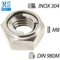 Tán Khóa Inox 304 DIN980M M8