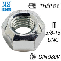 Tán Khóa Mạ Kẽm DIN980V 3/8-16 UNC