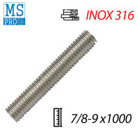 Ty Ren Inox 316 UNC 7/8-9 x 1000