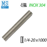 Ty Ren Inox 304 UNC 1/4-20 x 1000