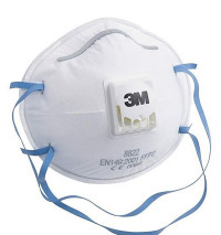 Khẩu Trang Lọc Bụi Có Van Thở 1 Chiều 3M 8822