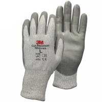 Găng Tay Chống Cắt Cấp Độ 3 Xám Trắng Size L 3M SP3PU