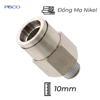 Đầu Nối Nhanh Khí Nén Thẳng OD 10mm Ren Ngoài R1/8 Pisco KC10-01