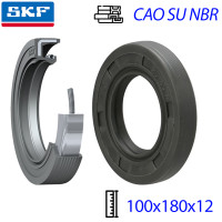 Phốt Chắn Dầu SKF 100x180x12 HMSA10 RG, Cao su Nitrile (NBR)