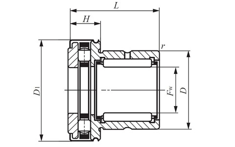 Vòng Bi Kết Hợp Hướng Tâm Và Chặn Trục 35x47x30 mm IKO NBX 3530Z_drawing