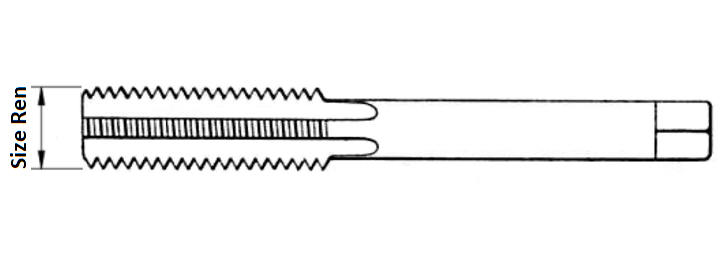 Mũi Taro Thép Cho Ren Cấy M16_drawing