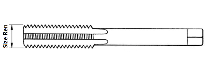 Mũi Taro Thép Cho Ren Cấy M5_drawing