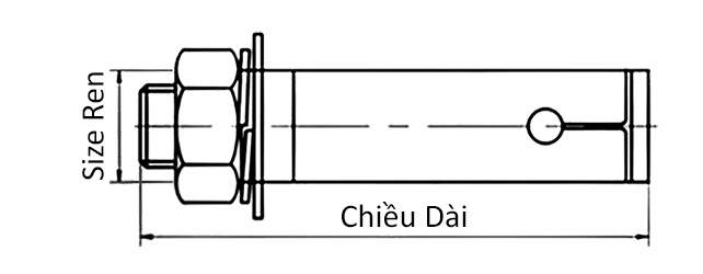 Tắc Kê Ống Lỗ Thép Mạ Kẽm 7 Màu M8x60_drawing