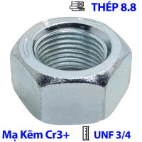 Tán Thép Mạ Kẽm Trắng Cr3+ UNF 3/4