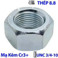 Tán Thép Mạ Kẽm Trắng Cr3+ UNC 3/4-10