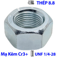 Tán Thép Mạ Kẽm Trắng Cr3+ UNF 1/4-28