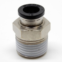 Đầu Nối Nhanh Khí Nén Dạng Thẳng Thân Lục Giác Ren Ngoài Pisco PC10-04