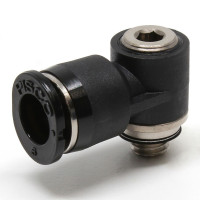 Đầu Nối Nhanh Khí Nén Dạng Cong 90° Đầu Lục Giác Chìm Ren Ngoài Pisco POL6-M5MW