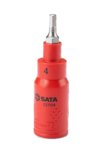 Đầu Tuýp Lục Giác Cách Điện 3/8" 5mm Sata 22705