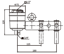 Phụ Kiện Đầu Hỗ Trợ Tăng Lực Cho Cần Siết Lực 1000Nm (1:12.5) Sata 96496_drawing