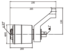 Phụ Kiện Đầu Hỗ Trợ Tăng Lực Cho Cần Siết Lực 2800Nm (1:13) Sata 96499_drawing