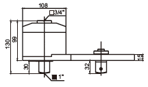 Phụ Kiện Đầu Hỗ Trợ Tăng Lực Cho Cần Siết Lực 3500Nm (1:4.5) Sata 96493_drawing