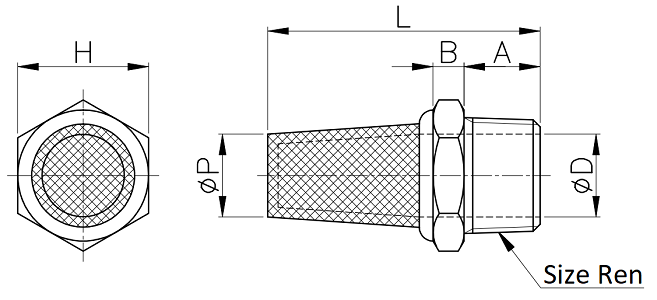 Giảm Thanh Đồng CDC STB06_drawing