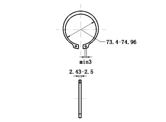 Phe Gài Trục Inox 420 DIN471 D80x2.5_drawing