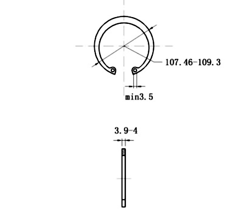 Phe Gài Lỗ Inox 420 DIN472 D102x4.0_drawing