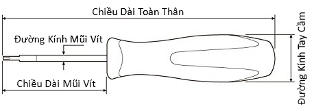 Tua Vít Điện Tử Hình Sao Anex No.3470-G_drawing