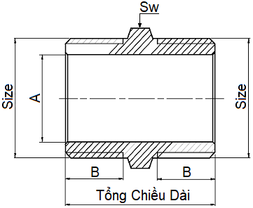 Kép Đồng MIHA 1/2"-14 (15xL34)_drawing