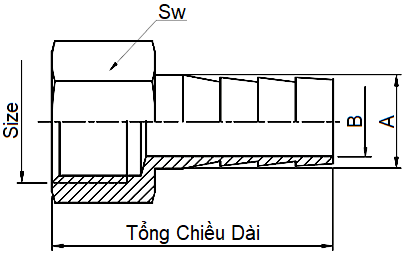 Nối Ống Mềm Bằng Đồng Ren Trong MIHA 1/4"-19 (8x10)_drawing
