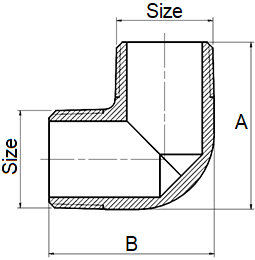 Cút Đồng Ren Ngoài MIHA 3/4"-14 (DN15)_drawing