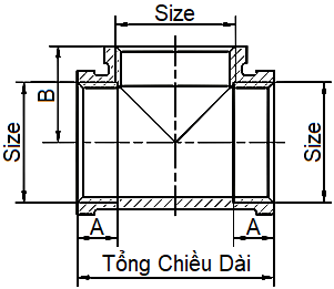 Tê Đồng Ren Trong MIHA 1/2"-14 (DN15)_drawing