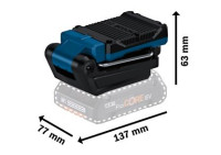 Đèn Led Đa Năng Dùng Pin Bosch GLI 18V-800 (Chưa Pin Sạc)