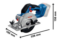 Máy Cưa Đĩa Dùng Pin GKS 18V-44 (SOLO) Bosch 06019M30L0