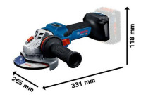 Máy Mài Góc Pin GWS 18V-15 S (SOLO) 100MM 18V Bosch 06019M60K0