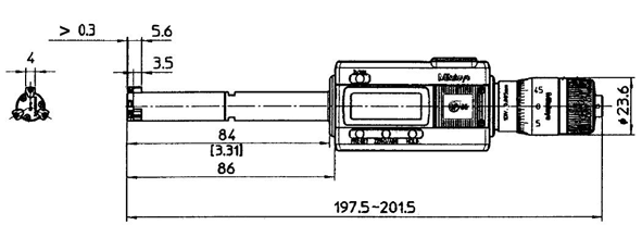 Panme điện tử đo lỗ 3 chấu Mitutoyo 468-165 (16-20mm/0.001mm)_drawing