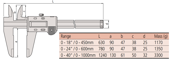 Thước cặp điện tử Mitutoyo 500-505-10 (0-450mm/18inch; x0.01mm)_drawing