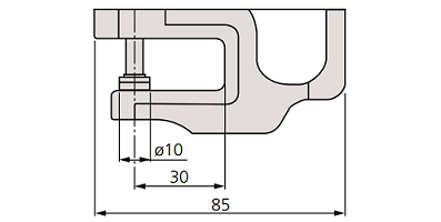 Đồng hồ đo độ dày điện tử Mitutoyo 547-300S (0-10mm/0-0.4inch x0.01mm)_drawing