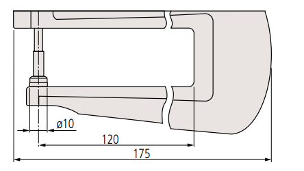 Đồng hồ đo độ dày điện tử Mitutoyo 547-321 (0-10mm/0.01mm)_drawing
