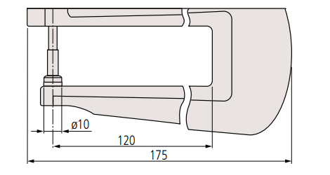 Đồng hồ đo độ dày Mitutoyo 7323A (0-20mm/0.01mm)_drawing