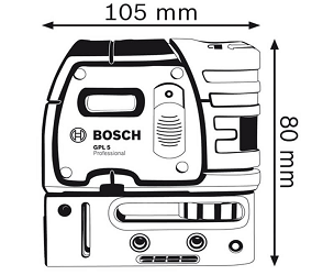 Máy Cân Mực Laser Tia Đỏ Bosch GPL 5_drawing