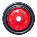 Bánh xe đẩy cao su đặc Phong Thạnh vành thép đỏ đường kính 290mm - 150kg 250-8MH2